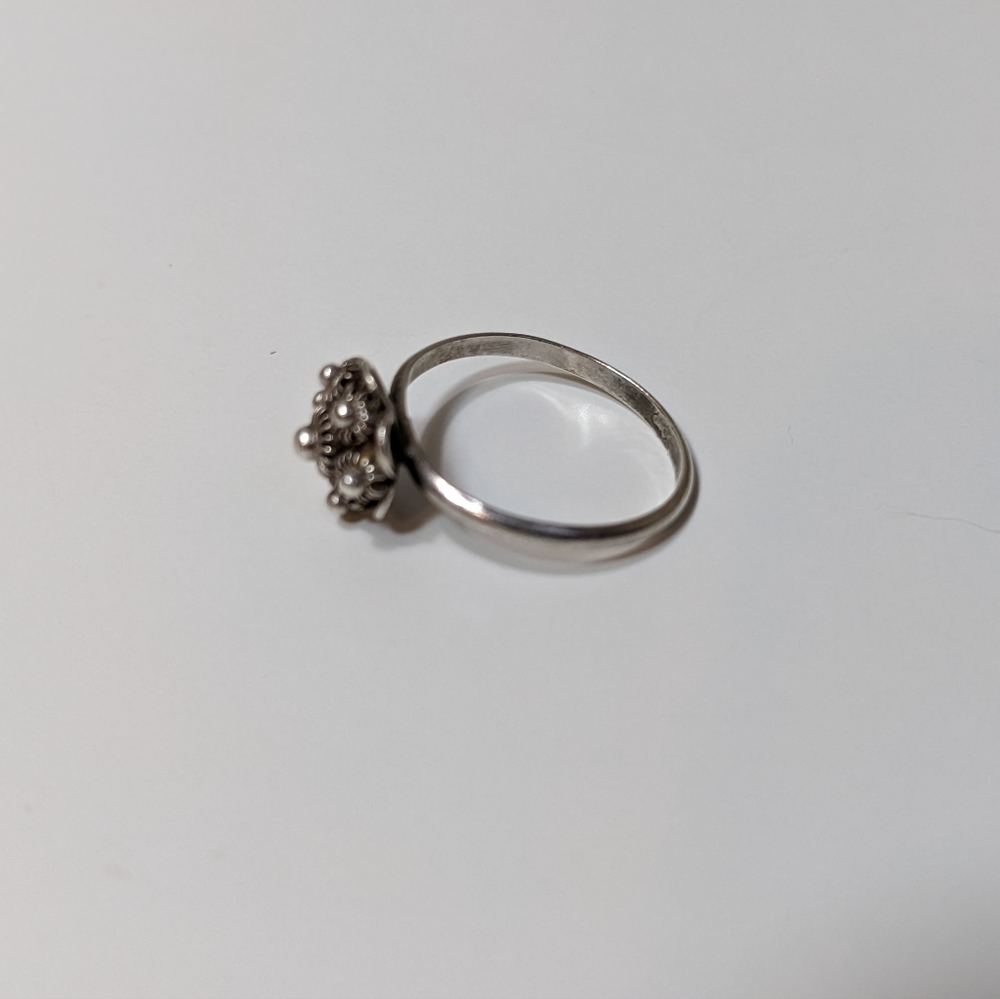 Dutch Button Filigree Zeeuwse Knoop Victorian Antique Ring - Picture 10 of 12